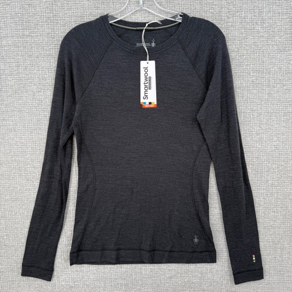 Smartwool Tops - Smartwool Classic Thermal Merino Wool Base Layer Women M Charcoal Heather